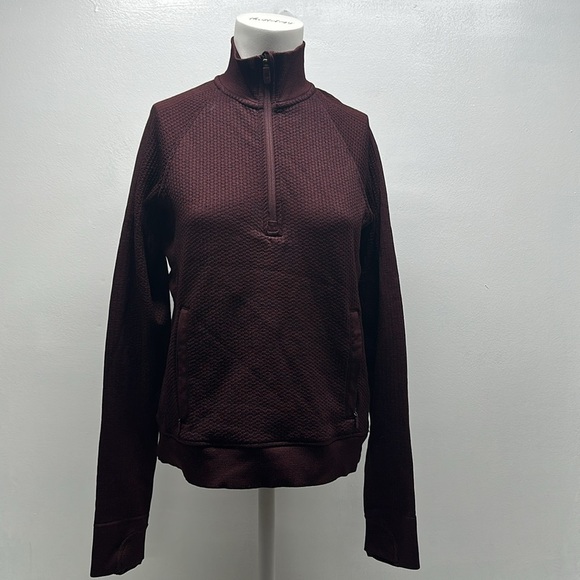 Lululemon Engineered Warmth Half Zip Merino Wool Long Sleeve Top Shirt Size 6 - Picture 1 of 9